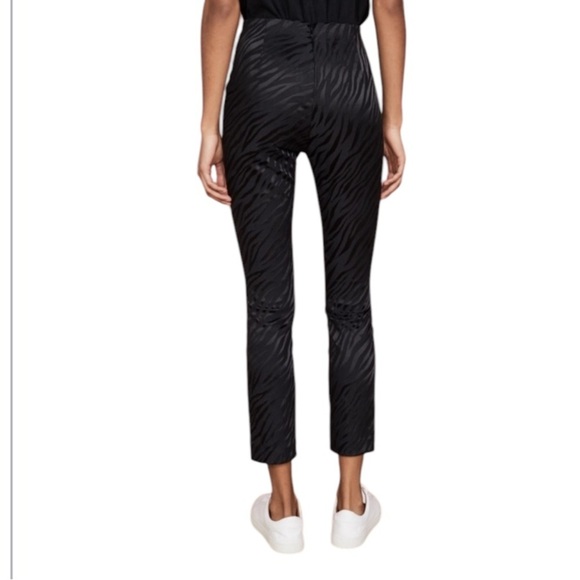 Rag & Bone Simone zebra stripe crop pants navy Size 4 - Picture 3 of 10